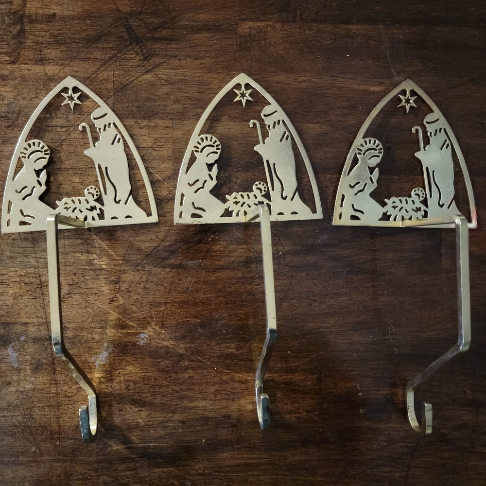 Nativity Scene Stocking Hangers